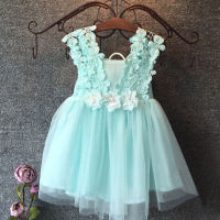 Sweet Baby Flower Girl Dress Princess Dress Lace Tulle Tutu Backless Gown Formal Party Dress  by Hs2023