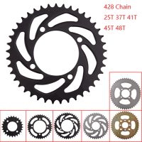 25T37T41T45T48T Motorcycle Chain Sprockets Rear Back Sprocket Cog For 428 Chains 110cc 125cc 140cc Dirt Pit Bike A Go-kart