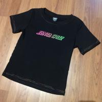 เสื้อยืด Santa Cruz Classic Strip Fade T-shirt In Black With Rainbow Stitching มือ1 พร้อมส่ง