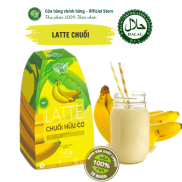 Halal Bột Kem Sữa Chuối Latte hòa tan uống liền Hộp 120gr thơm ngon