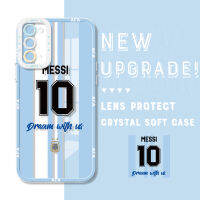 Samsung Galaxy Note คลุมทั้งหมด Casing Ponsel นิ่มคริสตัลทีมชาติอาร์เจนติน่ากันกระแทกของแท้เคสมือถือใสสำหรับกล้อง20