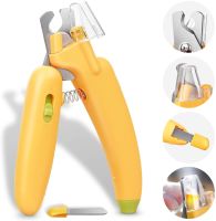 New Banana Nail Clippers for Pets Dog Cat LED Blood Line Toe Claw Clippers Scissors Professional Nail Sharpener Grooming Tool