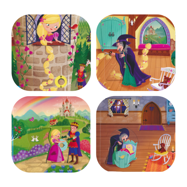 first-stories-busy-series-paperboard-book-princess-chapter-rapunzel-long-hair-princess-paperboard-book-operation-english-activity-book-enlightening-1-5-year-old-children-to-learn-to-read-official-book