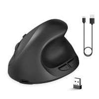 SmartPhonemall X10 2.4G Wireless Rechargeable Vertical Ergonomic Gaming Mouse(Black)