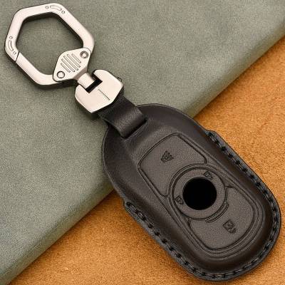 Genuine Leather Car Key Case Cover for Buick Envision Vervno GS 20T 28T Encore LACROSSE Opel Astra K 4/5/6 Buttons Shell