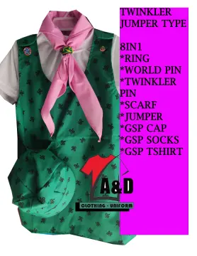 ISHURESHOP' GIRL SCOUT UNIFORM// STARSCOUT// TWINKLER// SENIOR