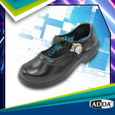 รองเท้านักเรียน หนังดำ ADDA รุ่น 41Z01 รุ่นใหม่ล่าสุด