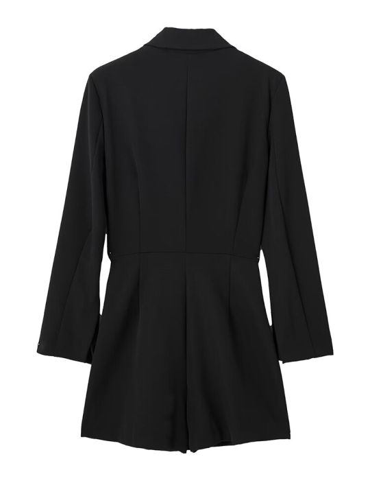 womens-notched-collar-diamond-tassel-suit-lapel-long-sleeve-romper-short-2023-spring-office-สุภาพสตรี-outwear-elegant-jumpsuits