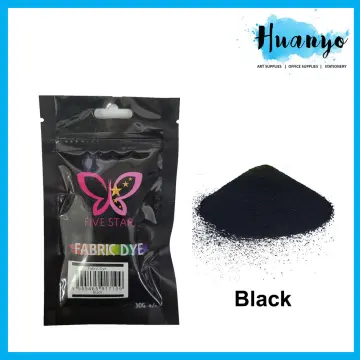 10g Black Color Fabric Dye Acrylic Paint Powder for Clothing Textile Dyeing  Clothing Renovation Dyes