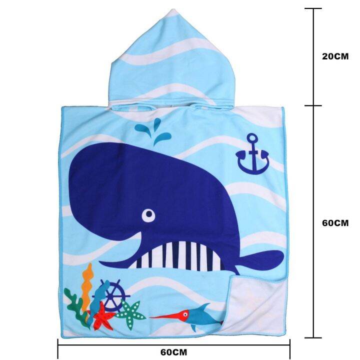 baby-hooded-cloak-swim-towels-boys-girls-swimming-bath-towel-kids-beach-poncho-microfiber-infant-bathing-wrap-cartoon-bathrobe