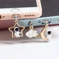 Blue Cat Cute Dust Plug Charm 3.5mm Headphone Anti Dust Plug Kawaii Phone Earphone Jack Dust Cap Charge Port Plug For iPhone