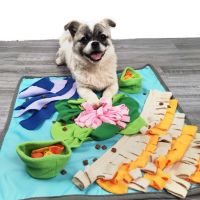 Pet Dog Snuffle Mat Nose Smell Training Blanket Sniffing Pad Slow Feeding Bowl Food Dispenser Carpet Relieve Stress Puzzle