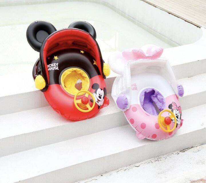 clever-baby-store-ห่วงยาง-mickey-mouse-ห่วงยางมิกกี้เมาส์-ห่วงยางเด็ก-ห่วงยางที่บังแดด-ห่วงยางสอดขา