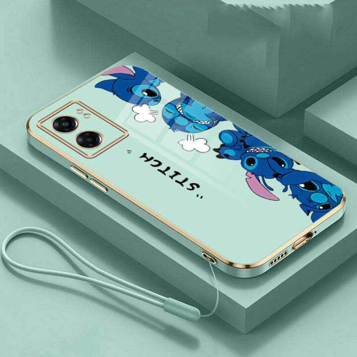 oppo-a77-5g-a96-a76-4g-oppo-16k-เคสลายการ์ตูนเลนส์สัตว์ประหลาด-a16เคสโทรศัพท์มือถือชุบหรูหรากันกระแทกพร้อมสายคล้อง