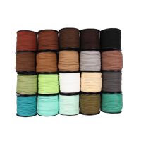 10m/lot 3mm Faux Suede Cord en cuir Fit Craft Necklace Bracelet Korean Velvet Rope Thread Cords for Jewelry Making Findings