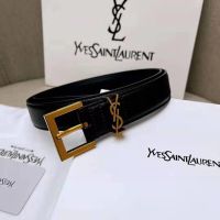 hongweo Yves Saint Laurent เข็มขัด หัวเข็มขัด ทรงสี่เหลี่ยม คุณภาพสูง สําหรับผู้หญิง