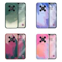 【Great. Cell phone case】 OPPO สีน้ำกล่องสี่เหลี่ยมจตุรัส A93 A15S A3S A12e A7 A5S A11K A9 Reno 5 Pro A92 A52 A53 A33 A32ปลอกซิลิโคน A31