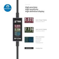 【User-friendly】 AV-Line Intelligent Charging Detection Line USB Charging Cable for / Mobile Phone Voltage and Current Monitoring