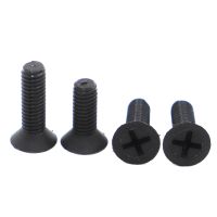 10/20/50pcs Metric Black Flat Countersunk Head Phillips Screws Nylon Plastic Screw M2 M2.5 M3 M4 M5 M6 M8