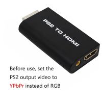 PS2ไปยังอะแดปเตอร์ HDMI ที่มีเอาต์พุตเสียง3.5มม. เป็นอะแดปเตอร์ HDMI สำหรับ HDTV รองรับ480i 576i 480P