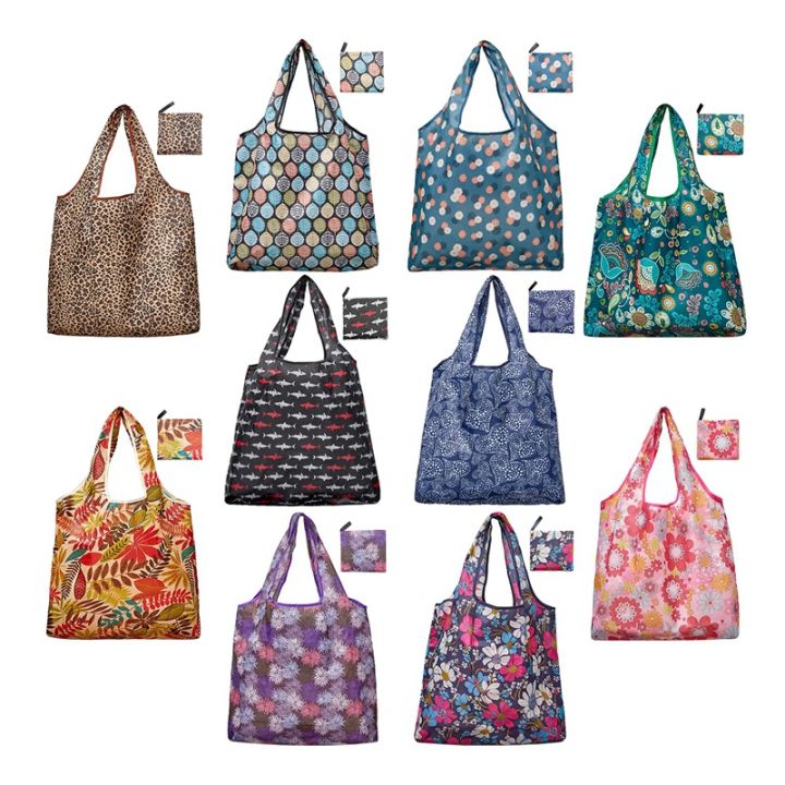 grocery-bags-reusable-foldable-10-pack-shopping-tote-50lbs-extra-large-ripstop-pattern-machine-washable-storage