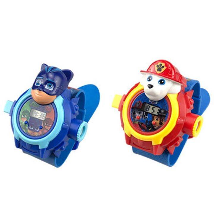 3d-cartoon-projector-watch-24-image-gift-projection-cartoon-pattern-นาฬิกาเด็กดิจิตอล-led-แสดงผล-นาฬิกาสำหรับเด็ก