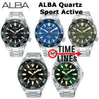 ALBA Quartz Sport Active รุ่น AS9Q11X AS9Q17X AS9Q11X AS9Q19X AS9Q39X AS9Q41X นาฬิกาผู้ชาย ขนาดเรือน 44 มม. ใช้ถ่าน ประกันศูนย์ ALBA