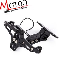 Universal CNC Motorcycle Adjustable Angle Aluminum License Number Plate Frame Holder Bracket