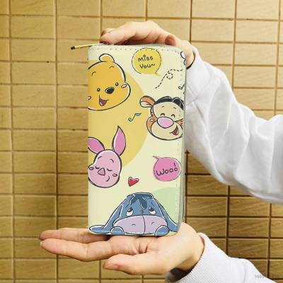 HZ Winnie the Pooh Cartoon cute female long zipper wallet fashion large capacity high beauty personalized holiday gift ZH