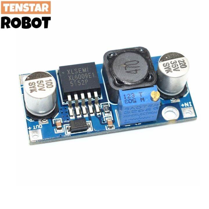 yf-tenstar-robot-xl6009-dc-dc-booster-module-supply-output-adjustable-super-lm2577-step-up