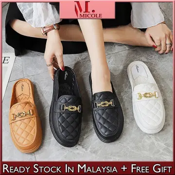 Ready Stock MICOLE S062 New Korean Fashion Shoes Ladies Footwear Casual  simple Summer Beach Sandal Women Flat Selipar