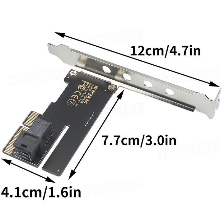 u2-sff-u-2-sff-8643-pci-อะแดปเตอร์แบบเร็วเป็นพิเศษ-ssd-pcie-3-0การ์ดแปลงสัญญาณ-x4สำหรับอะแดปเตอร์-fjk3825เมนบอร์ดเดสก์ท็อปพีซี