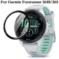 ภาพยนตร์ HD ชัดเจนคอมโพสิต3D โค้งสำหรับ Garmin Forerunner 265 S 265 SmartWatch ฝาครอบป้องกันป้องกัน3D ปกป้องหน้าจอฟิล์มป้องกันรอยขีดข่วน