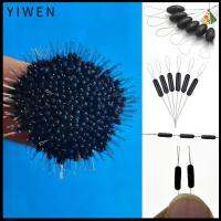 YIWEN ซิลิโคน Stopper สีดำ Connector ลอยตกปลา Bobber Space Bean อุปกรณ์ตกปลา