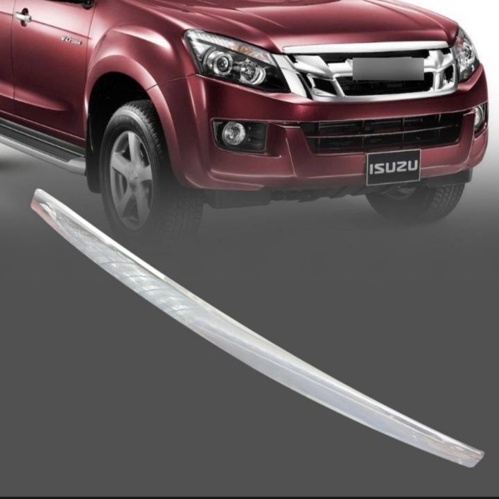 มิวเอ็ก-isuzu-mu-x-คิ้วฝากระโปรงหน้า-isuzu-d-max-สีชุบโครเมี่ยม-d-max-mu-x-2012-2015-ทรงห้าง-งานตัวนี้ติดตั้งแล้วเข้ารูป-100-mu-x-รถอีซูซุ-รถmux-อีซูซุ