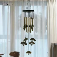 สินค้าใหม่ กระดิ่งลม 8 หลอด โมบายลม รูปพัด รุ่น G-938F1 Wind Chime ระฆังลม ตกแต่งบ้าน ตกแต่งสวน