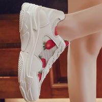 Fruit Chunky Shoes for Women Korean Platform Sneakers Fashion Sports Shoes