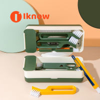 I Know Multifunctional Gap Brush Set,แปรงพื้นกระเบื้องเซรามิก,แปรงเตาในครัวเรือน,มุมผนัง,ช่องหน้าต่าง,แปรงทำความสะอาด,ขนแปรง