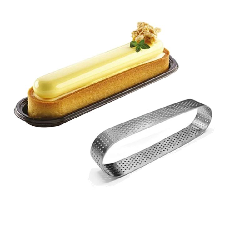 40-pack-oval-tart-ring-perforated-baking-ring-pastry-ring-stainless-steel-cake-tart-mold-rings-baking-tart-ring