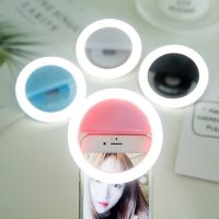 USB Charge LED Selfie Ring Light 3-level Brightness Adjustable Photography Fill Lamp For iPhone Laptop Youtube Live Video Lights