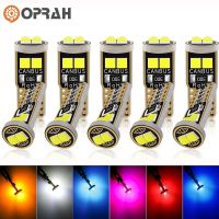 【CW】Oprah 2/10Pcs Canbus T10 LED W5W Car Interior Light No Error 3030 6SMD 12V License Plate Lamp Side Parking Bulb DRL White Orange