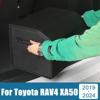 สำหรับ Toyota RAV4 XA50 2019 2020 2021 2022 2023 2024 RAV 4 Hybrid รถ Trunk กล่องเก็บความจุขนาดใหญ่ผู้ถือ Organizer Package