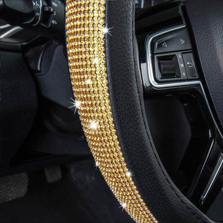 hot-cppppzlqhen-561-ฝาครอบพวงมาลัย-bling-พร้อมคริสตัล-rhinestones-universal-car-protective-diamond-cover-อุปกรณ์เสริมในรถยนต์