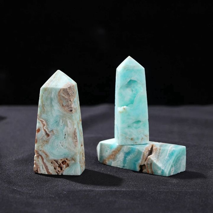 2x-natural-hemimorphite-point-mini-crystal-wand-caribbean-calcite-tetrahedral-column-energy-decoration-30-50g
