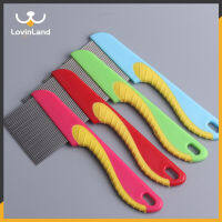 Lovinland Pet Dogs &amp; Cats Stainless Steel Comb Deworming Pet Grout to Remove Lice Open Knot Seahorse Comb