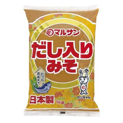 ขนมอร่อย เคี้ยวเพลิน🔹 (x1) มิโสะ marusan-ai dashi iri miso เต้าเจี้ยวญี่ปุ่น 1kg.🔹
