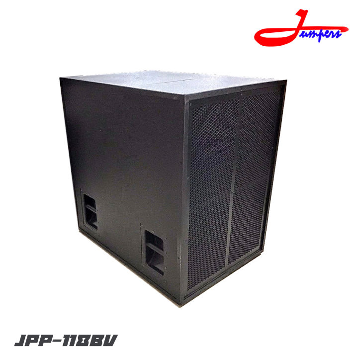 jumpers-jpp-118bv-ตู้ลำโพงซับเบสเปล่าขนาด-18-นิ้ว-ไม้อัดแท้-20-มิล-โครงเหล็กตะแกรงสีดำ-กว้าง-57-ยาว-81-สูง-81-ราคาต่อ-1-ใบ