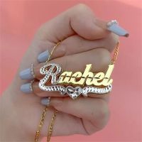 ◈✷✢  Custom Nameplate Color Plated Necklace Personalized Necklaces Customized Name Jewelry Gifts