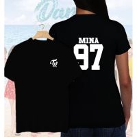 【HOT】เสื้อยืดผ้าฝ้ายพิมพ์ลาย【hot tshirts】เสื้อยืด Twice Mina สำหรับผู้หญิงและผู้ชาย Unisex2022100%cotton