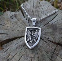 แฟชั่นปีกนางฟ้า Saint Michael ป้องกัน Divine Shield สร้อยคอผู้ชายจี้สไตล์พังค์ Amulet เครื่องประดับ